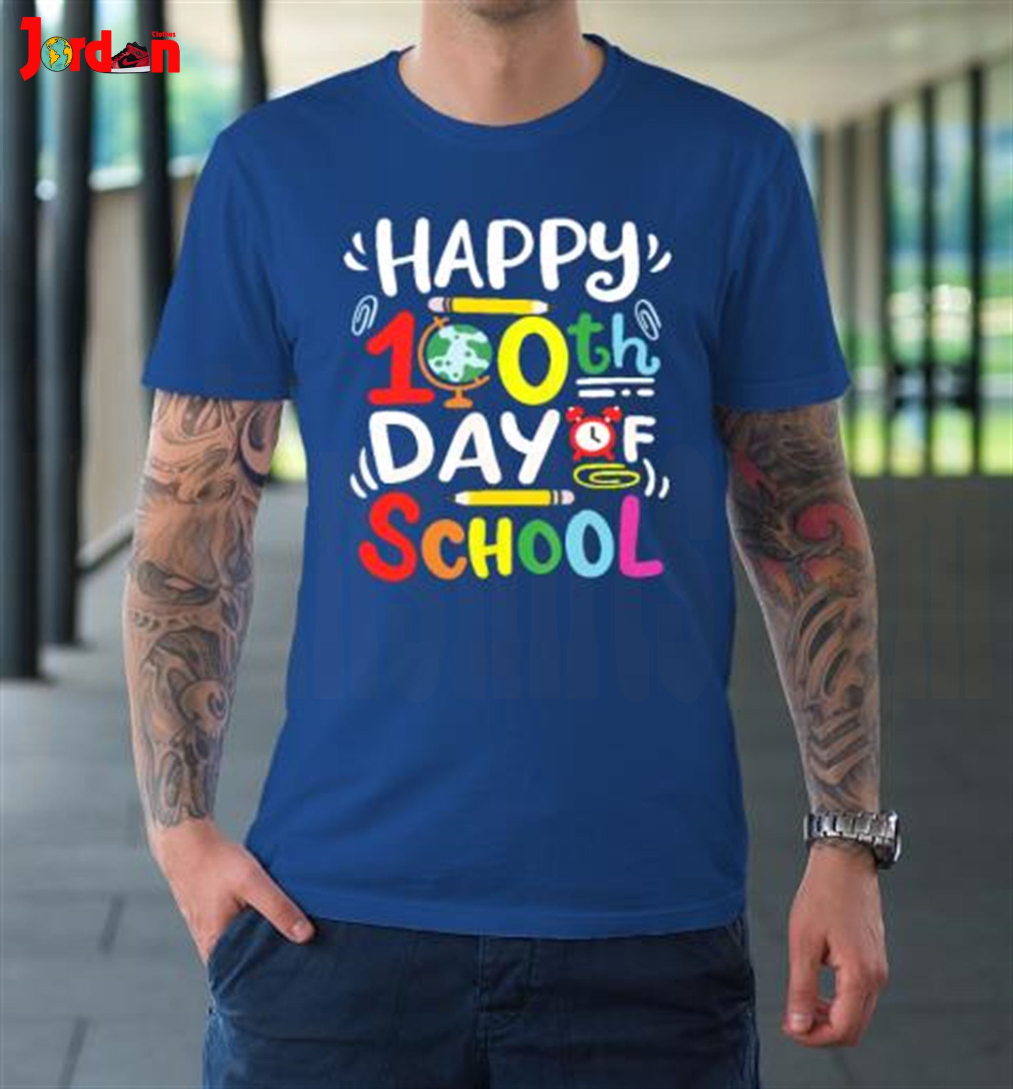Happy 100th Day Of School 100 Days Of School Teacher Student T-shirt 2023 Full Size Up To 5xl | Trending Shirts
