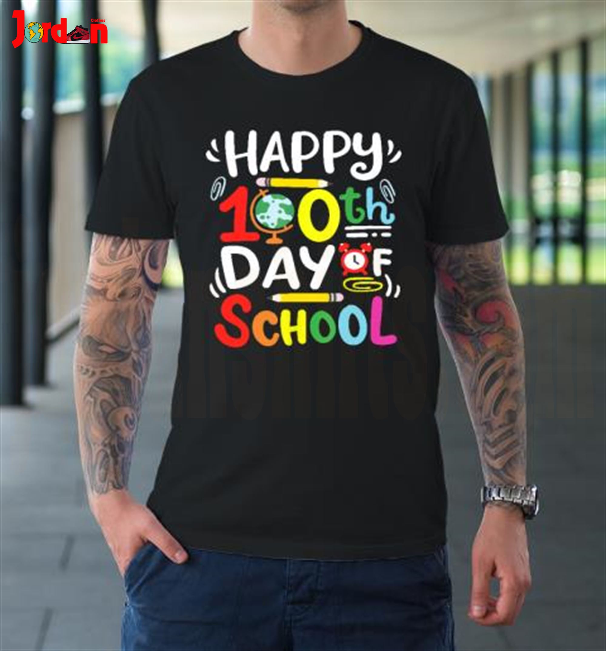 Happy 100th Day Of School 100 Days Of School Teacher Student T-shirt Full Size Up To 5xl | Trending Shirts