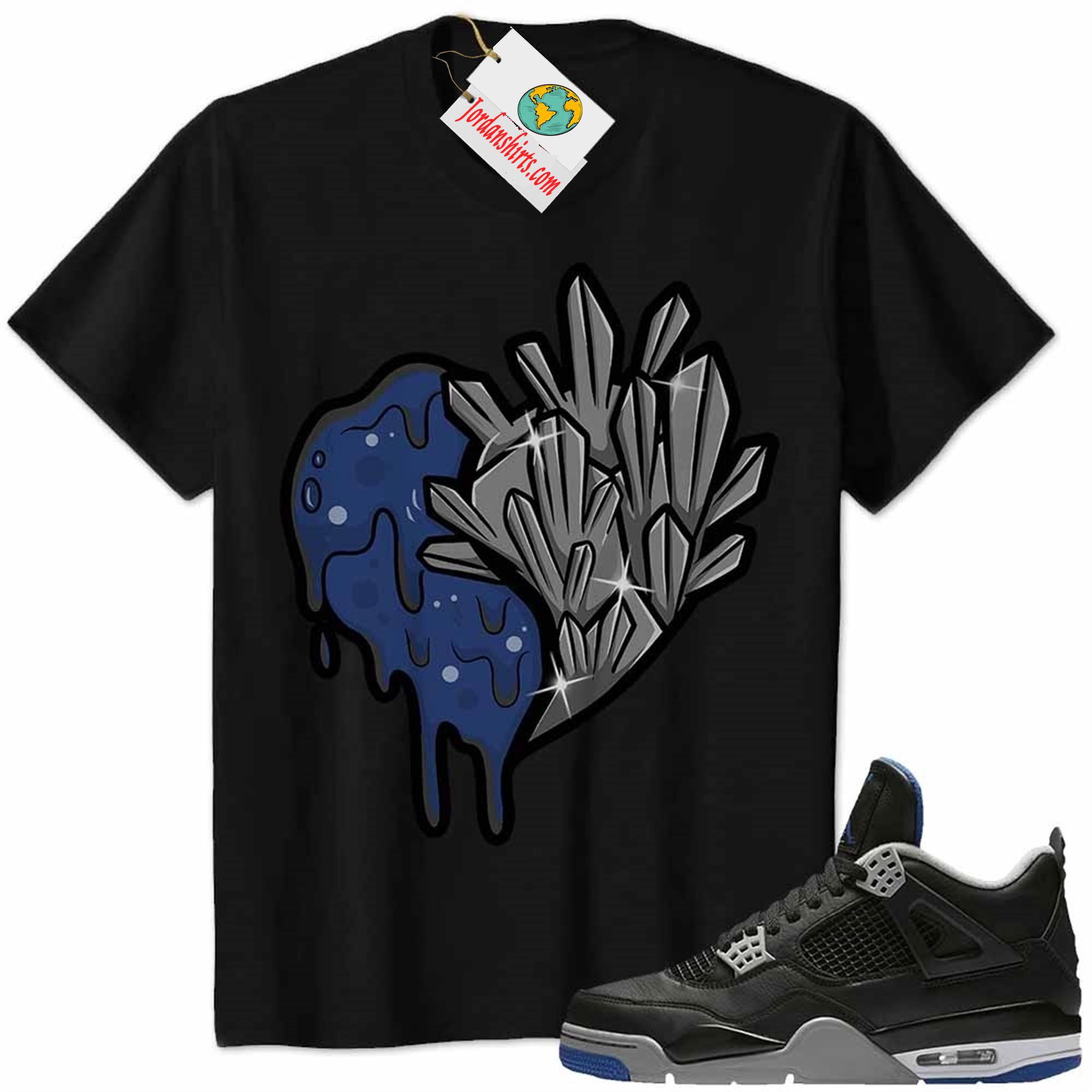 Jordan 4 Shirt, Crystal And Melt Heart Black Air Jordan 4 Motorsport Alternate 4s Full Size Up To 5xl