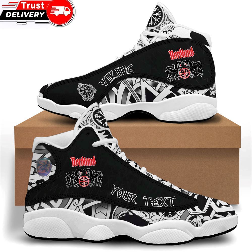 Jordan 13 Shoes, Custom Ancient Decorative Mythical Animal In Celtic Sneakers