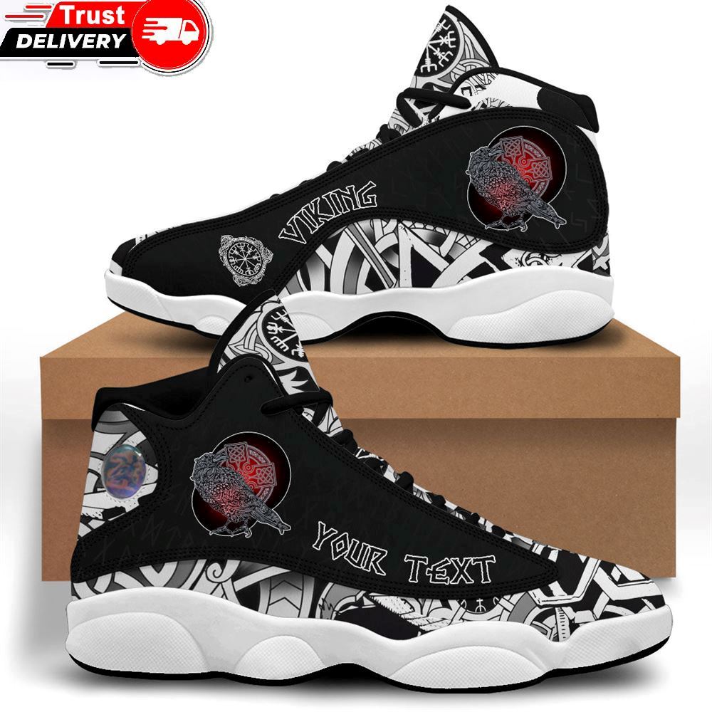 Jordan 13 Shoes, Custom Reven Triskele Sneakers