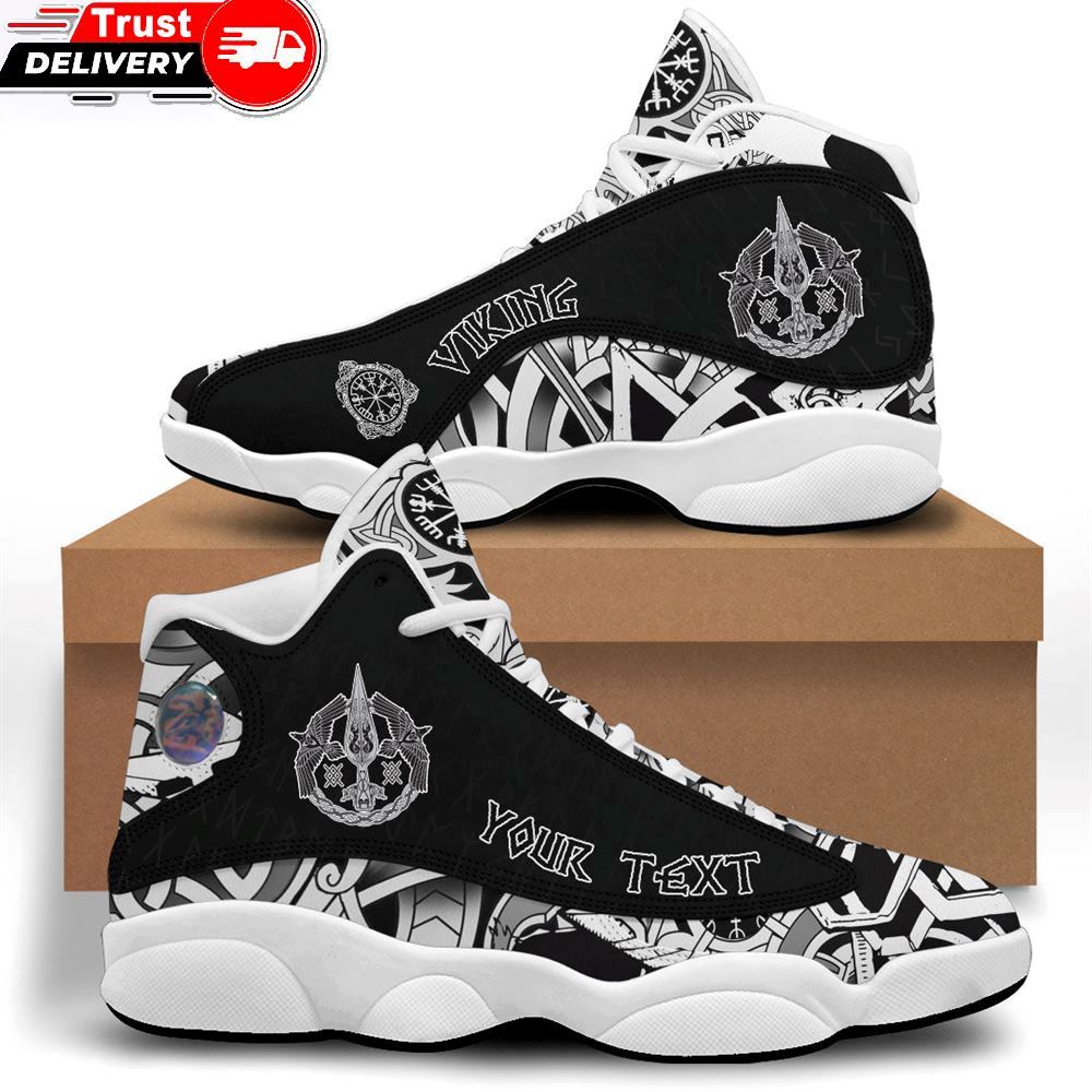 Jd 13 Shoes, Custom The Spear Of The God Odin Gungnir Two Ravens Sneakers