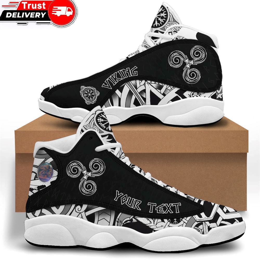 Jordan 13 Sneaker, Custom Triskele Sneakers