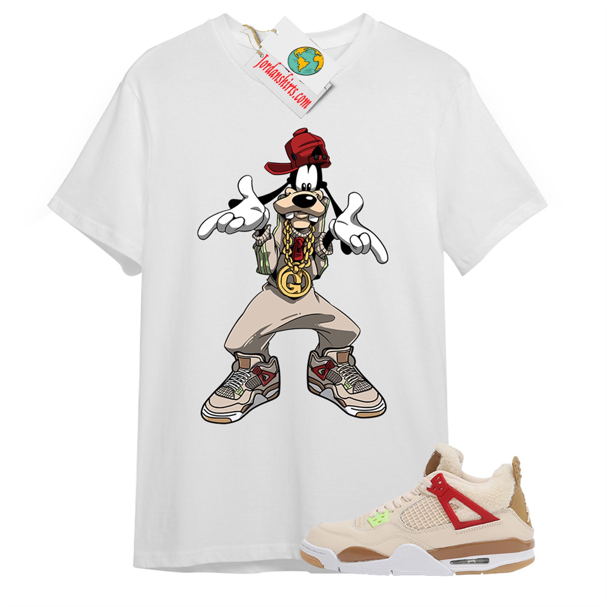 Jordan 4 Shirt, Goofy White T-shirt Air Jordan 4 Wild Thing 4s Size Up To 5xl