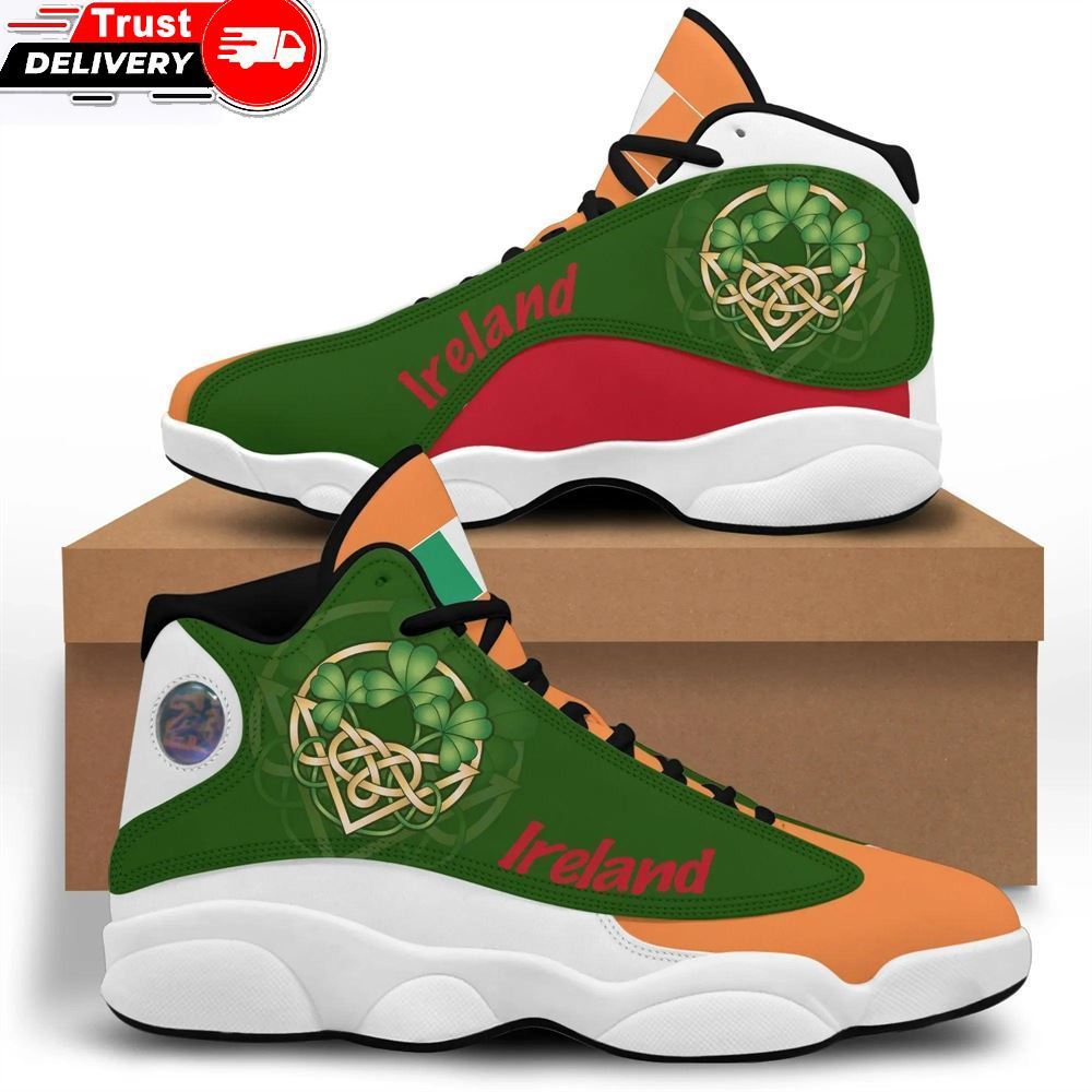 Jordan 13 Shoes, Ireland Flag High Top Sneakers Womensmens A24
