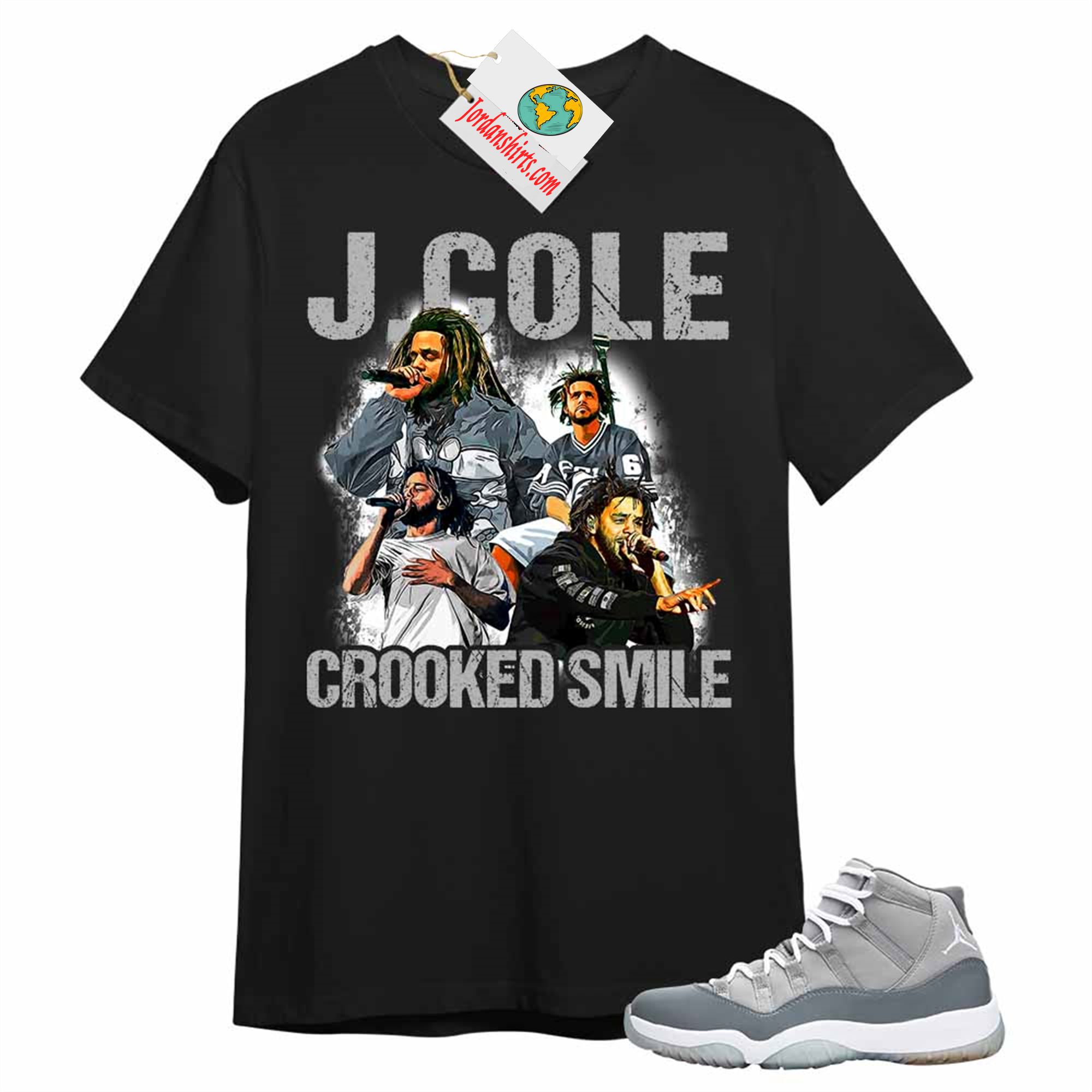Jordan 11 Shirt, J Cole Bootleg Vintage Raptee Black Air Jordan 11 Cool Grey 11s Full Size Up To 5xl