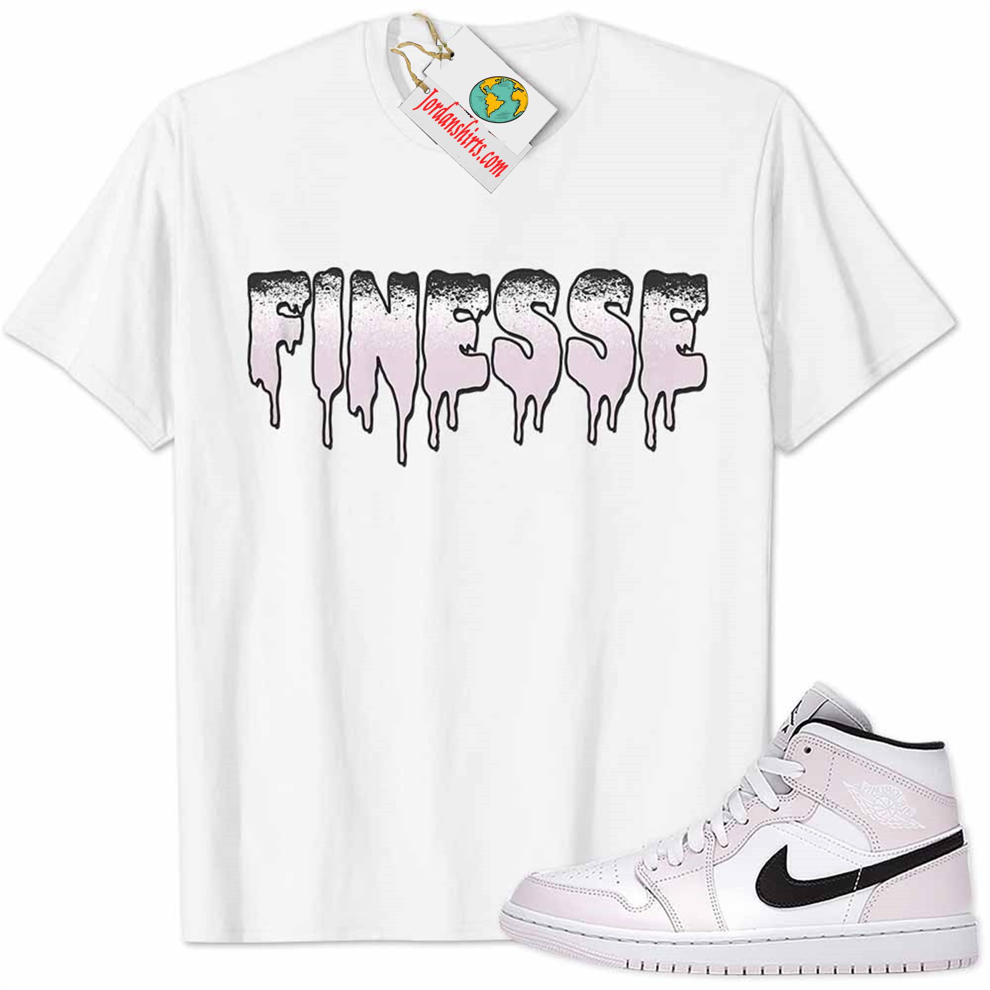 Jordan 1 Shirt, Jordan 1 Barely Rose Shirt Finesse Drip White Plus Size Up To 5xl