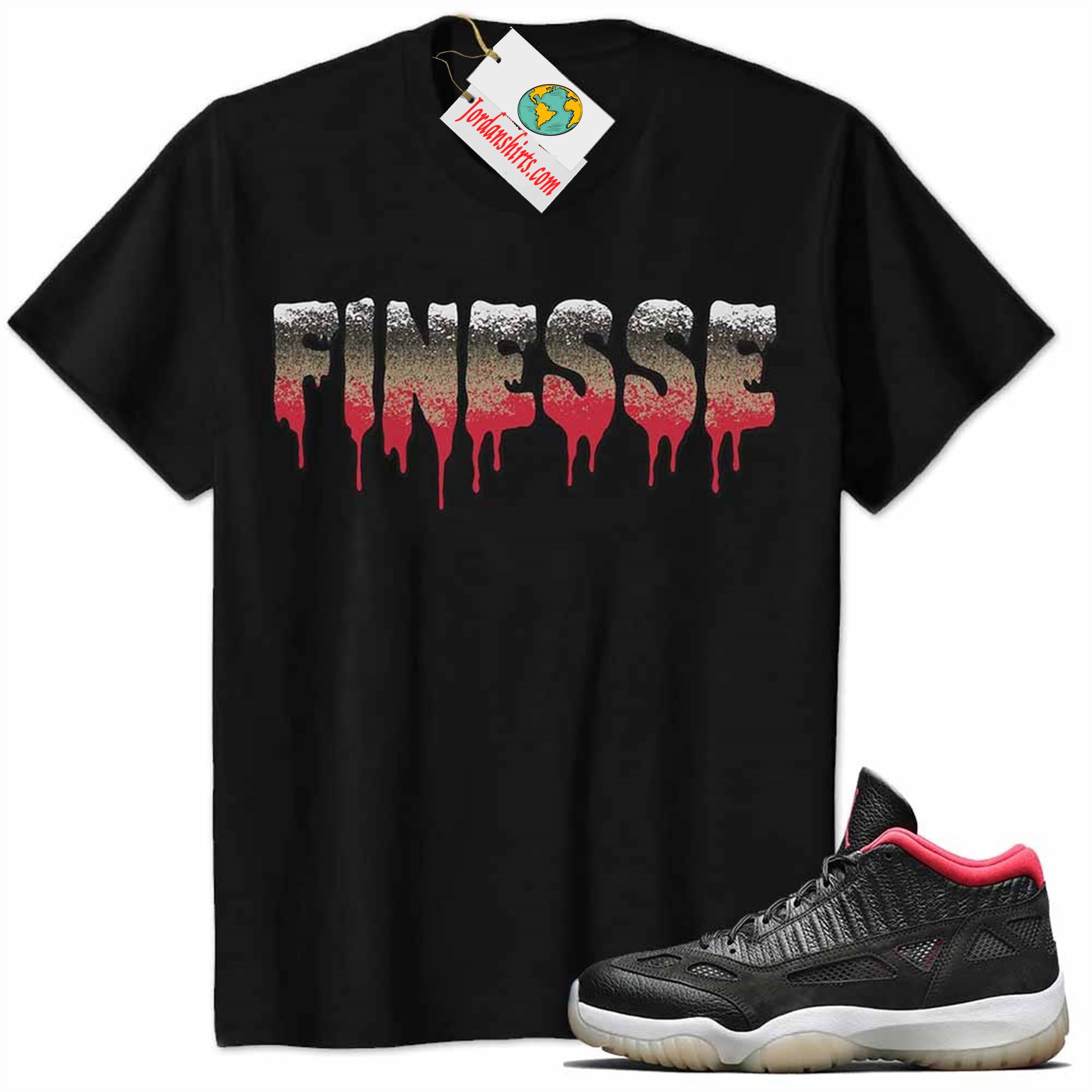 Jordan 11 Shirt, Jordan 11 Bred Shirt Finesse Drip Black Plus Size Up To 5xl