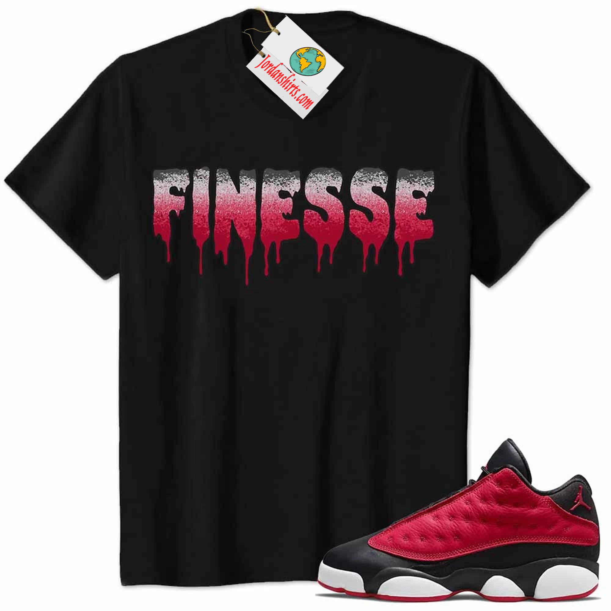 Jordan 13 Shirt, Jordan 13 Very Berry Shirt Finesse Drip Black Full Size Up To 5xl