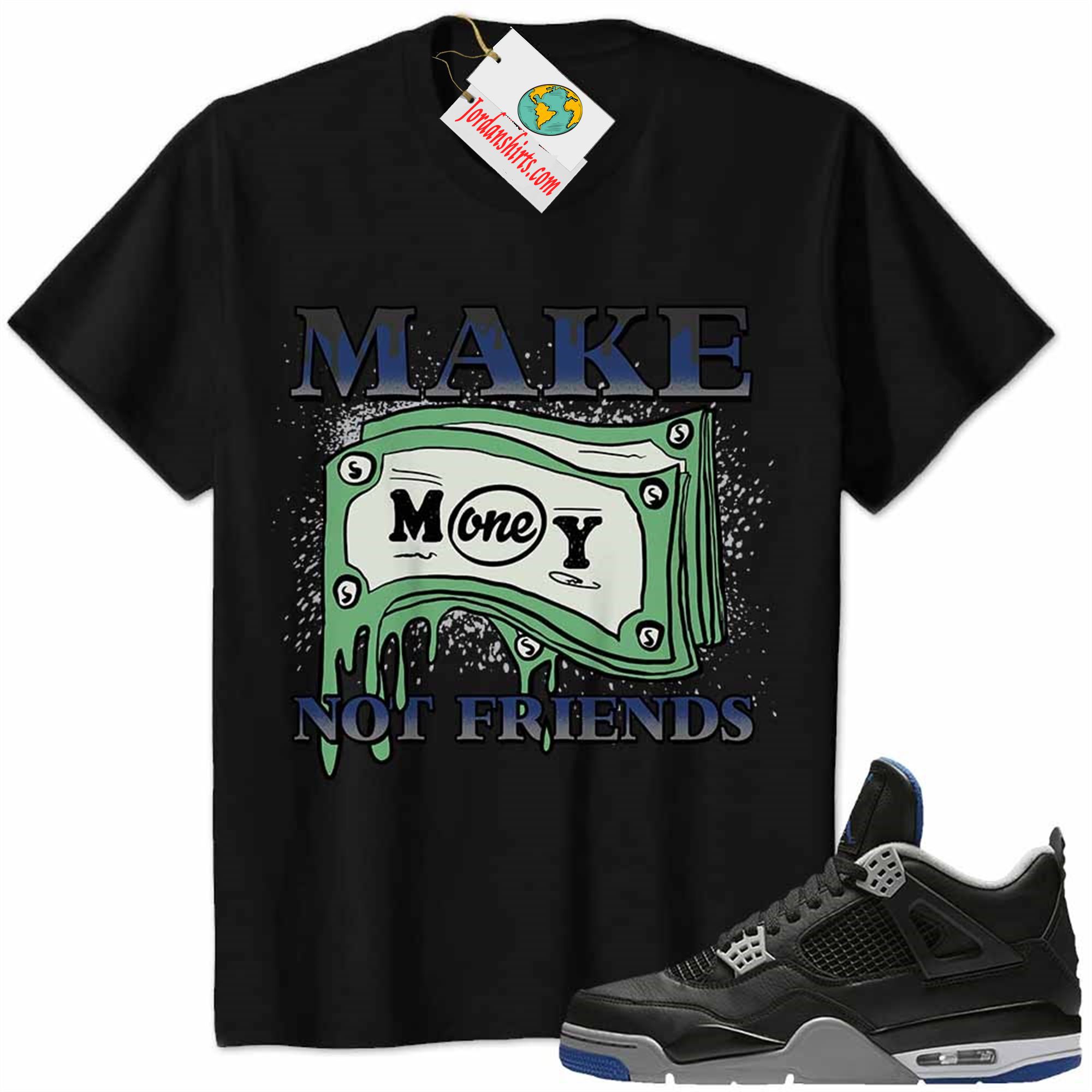 Jordan 4 Shirt, Jordan 4 Motorsport Alternate Shirt Make Money Graffiti Black Plus Size Up To 5xl