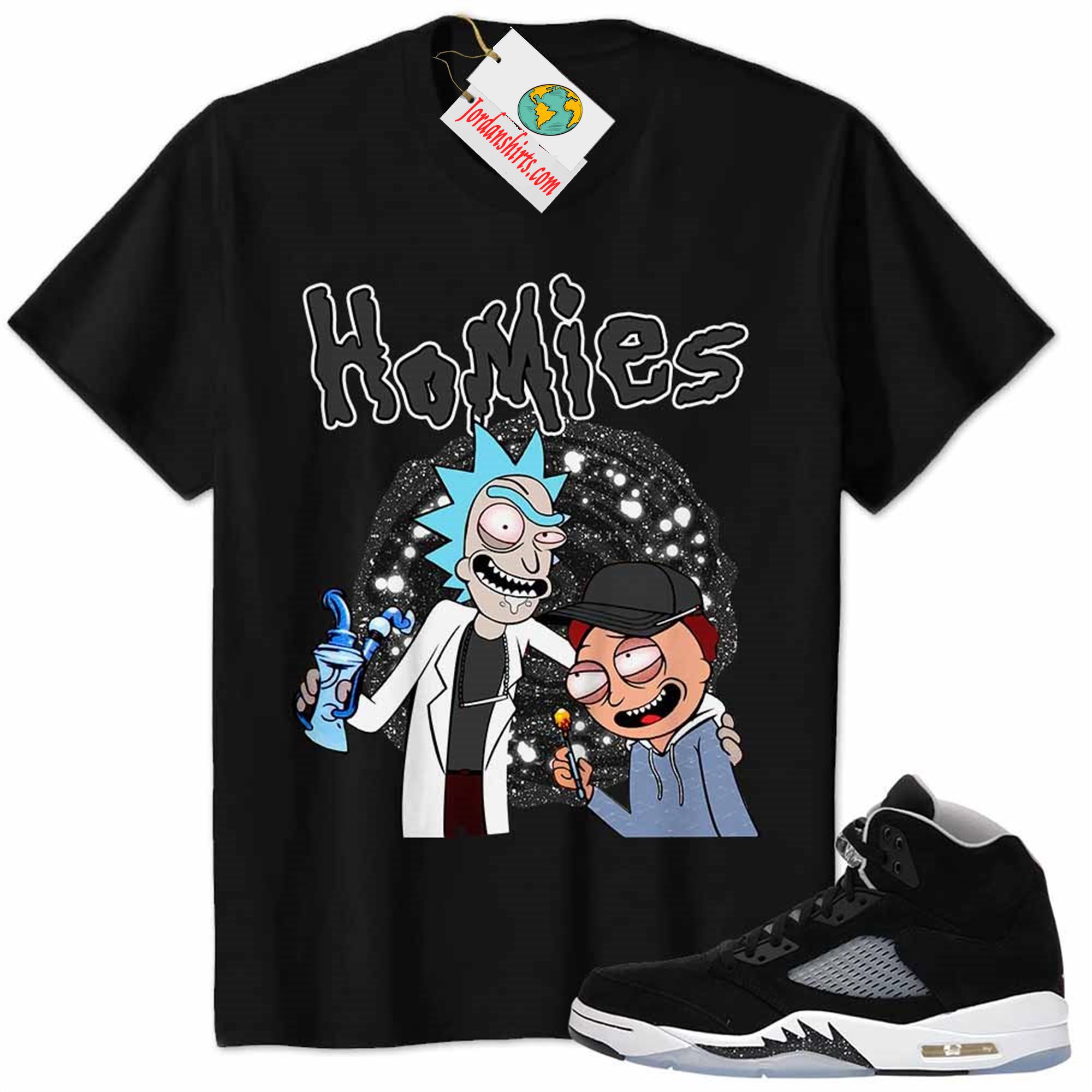 Jordan 5 Shirt, Moonlight Shirt Rick Morty Best Buds Black Full Size Up To 5xl