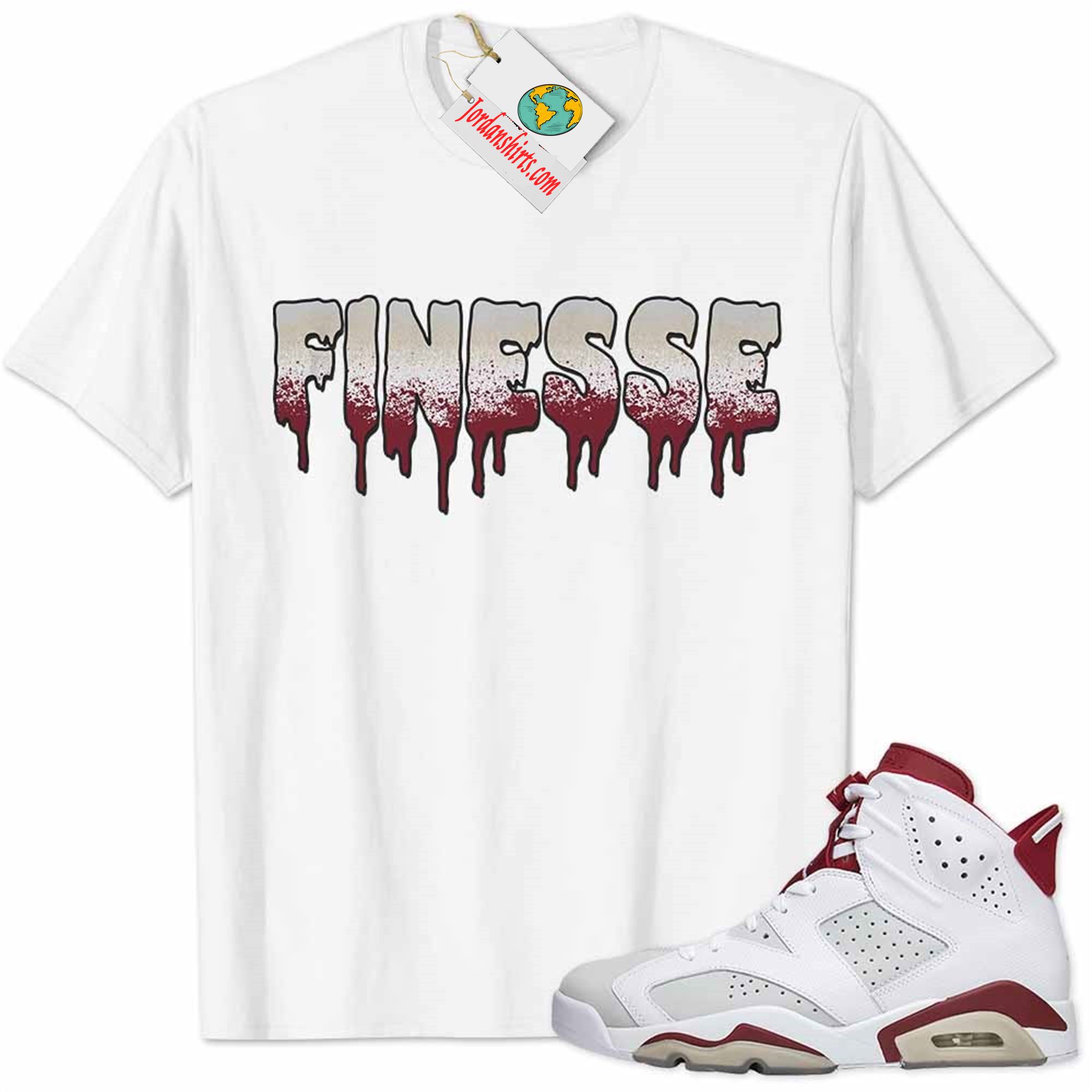 Jordan 6 Shirt, Jordan 6 Alternate Shirt Finesse Drip White Full Size Up To 5xl