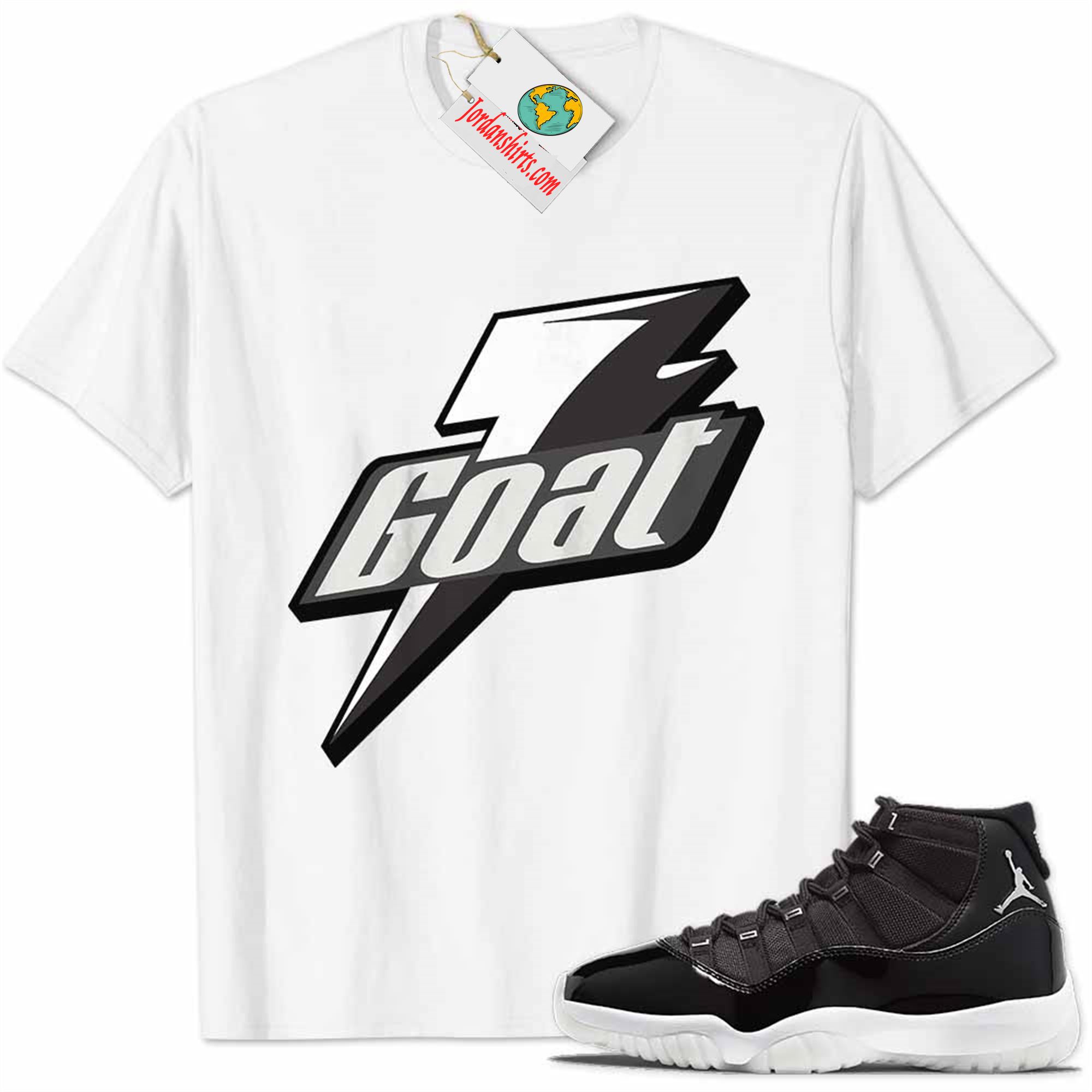 Jordan 11 Shirt, Jubilee 11s Shirt Goat Greatest Of All Time White Plus Size Up To 5xl