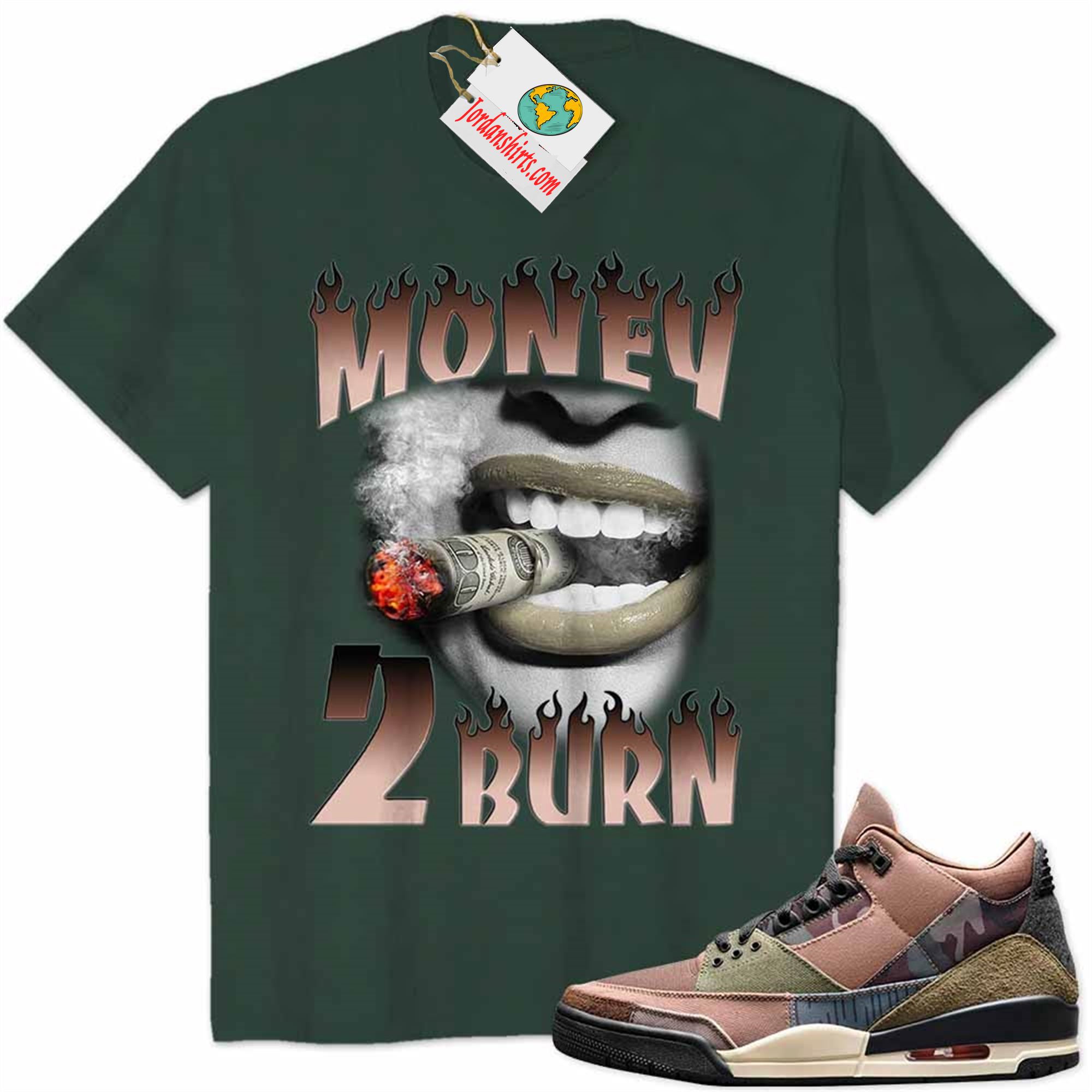 Jordan 3 Shirt, Money 2 Burn Sexy Lip Forest Air Jordan 3 Patchwork 3s Size Up To 5xl