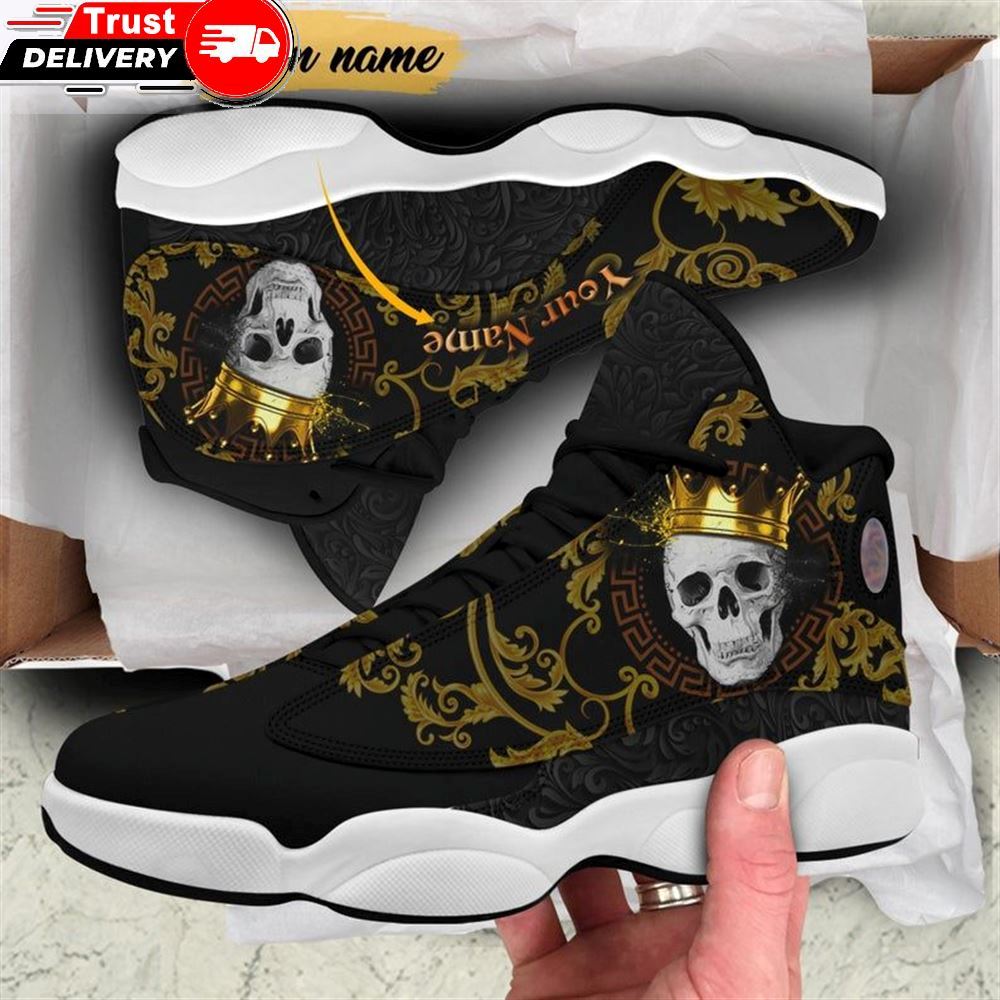 Jordan 13 Sneaker, Skull Ajd 13 Sneakers Shoes For Men And Women Air Jd13 Shoes Skull King Shoes Unisex Shoes