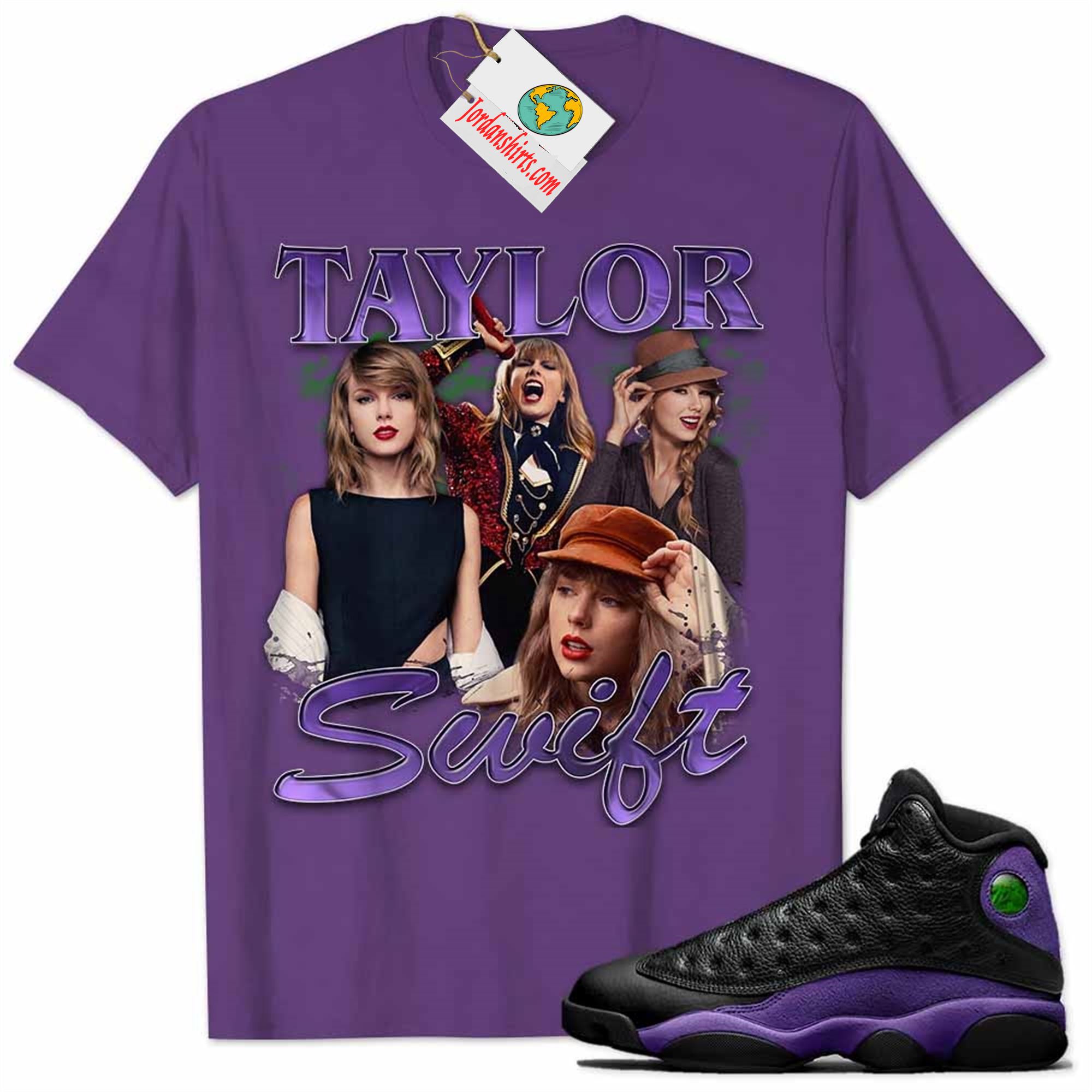 Jordan 13 Shirt, Taylor Swift Taylors Version Purple Air Jordan 13 Court Purple 13s Full Size Up To 5xl
