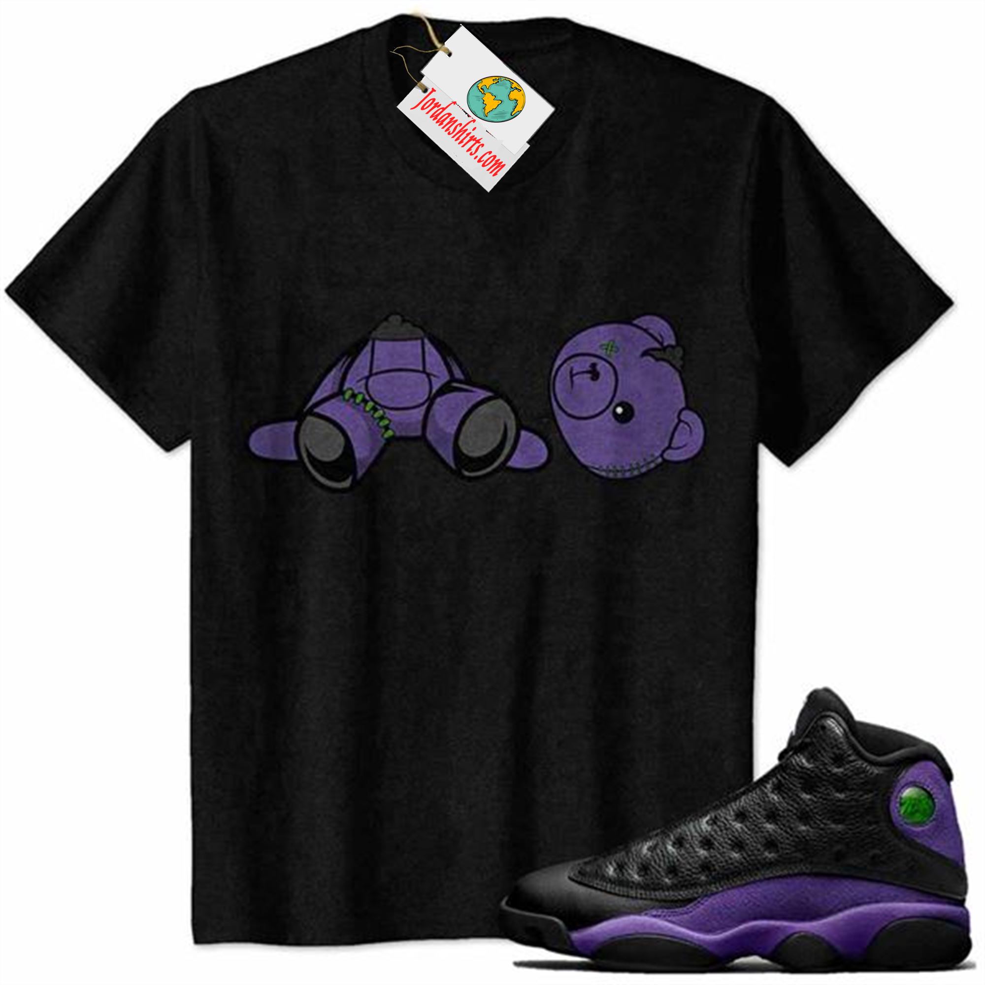 Jordan 13 Shirt, Teddy Angel Black Air Jordan 13 Court Purple 13s Size Up To 5xl