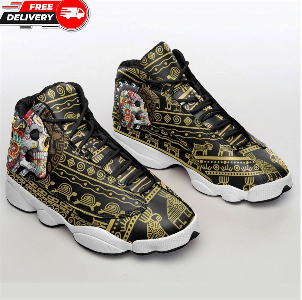 Jd 13 Sneaker, Skull Mexican Air Jd13 Sneaker Sport Shoes-men And Women Shoes Jd13 Size 3 To 1