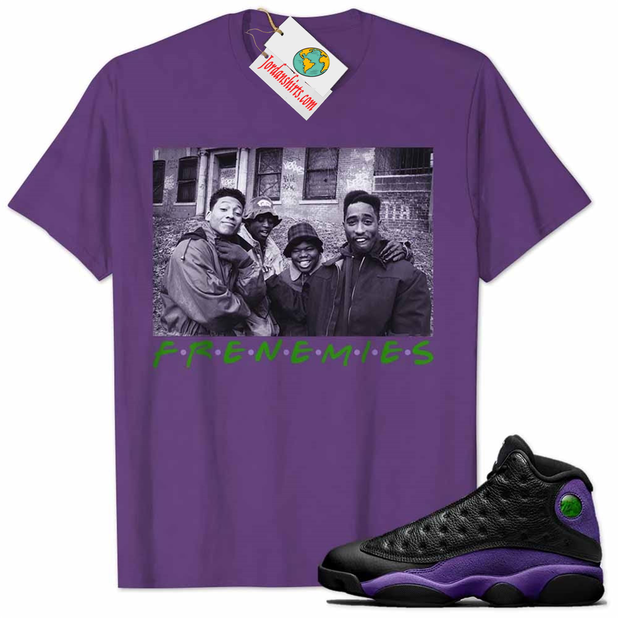 Jordan 13 Shirt, Tupac Juice Friends Vintage 90s Rap Hip Hop Purple Air Jordan 13 Court Purple 13s Size Up To 5xl