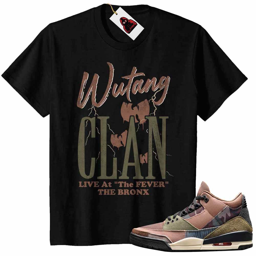 Jordan 3 Shirt, Wu Tang Clan An American Saga Hulu Black Air Jordan 3 Camo 3s Size Up To 5xl