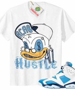 all hustle duck white air jordan 6 unc 6s