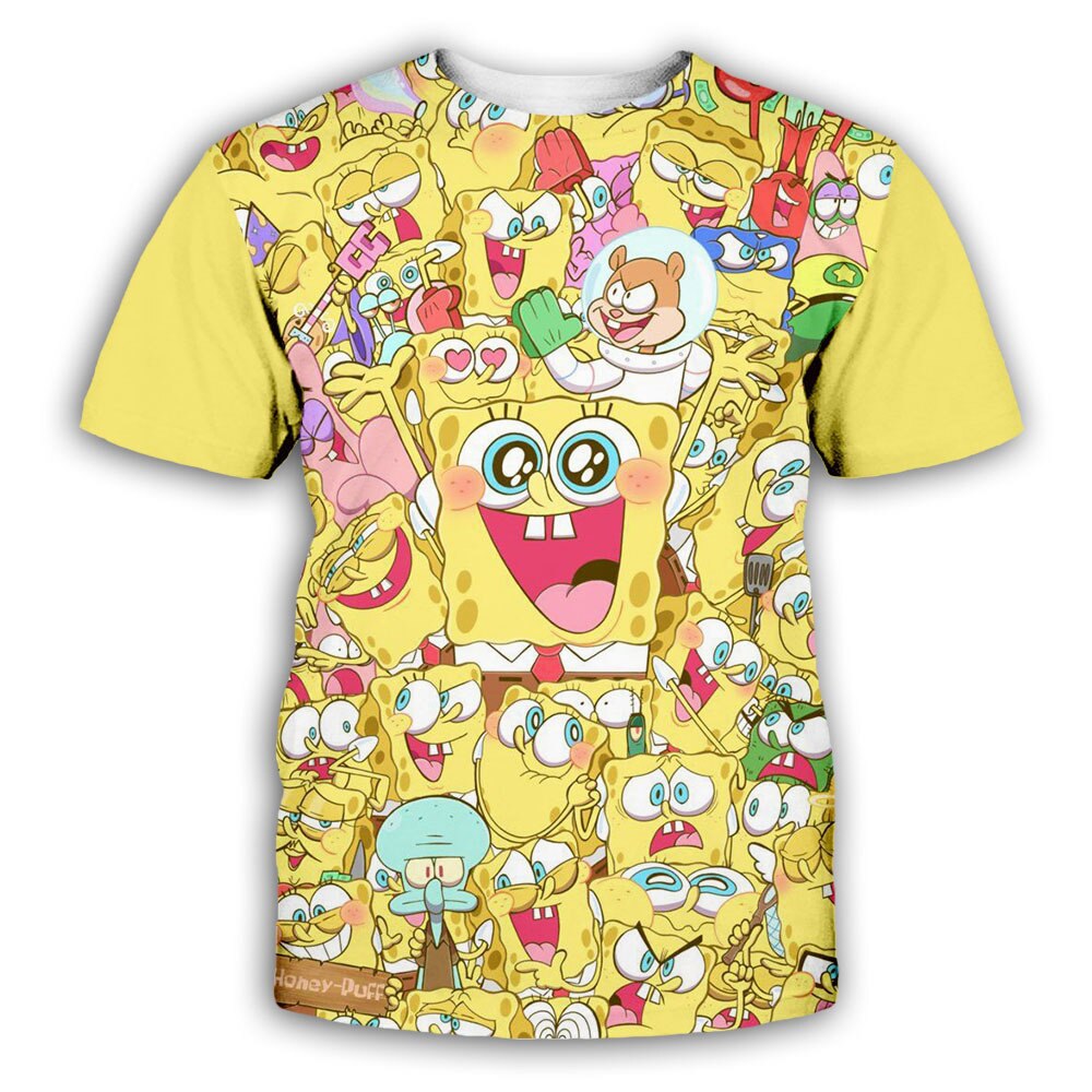 Gangster Spongebob Honey Duff 3d Shirt Size Up To 5xl