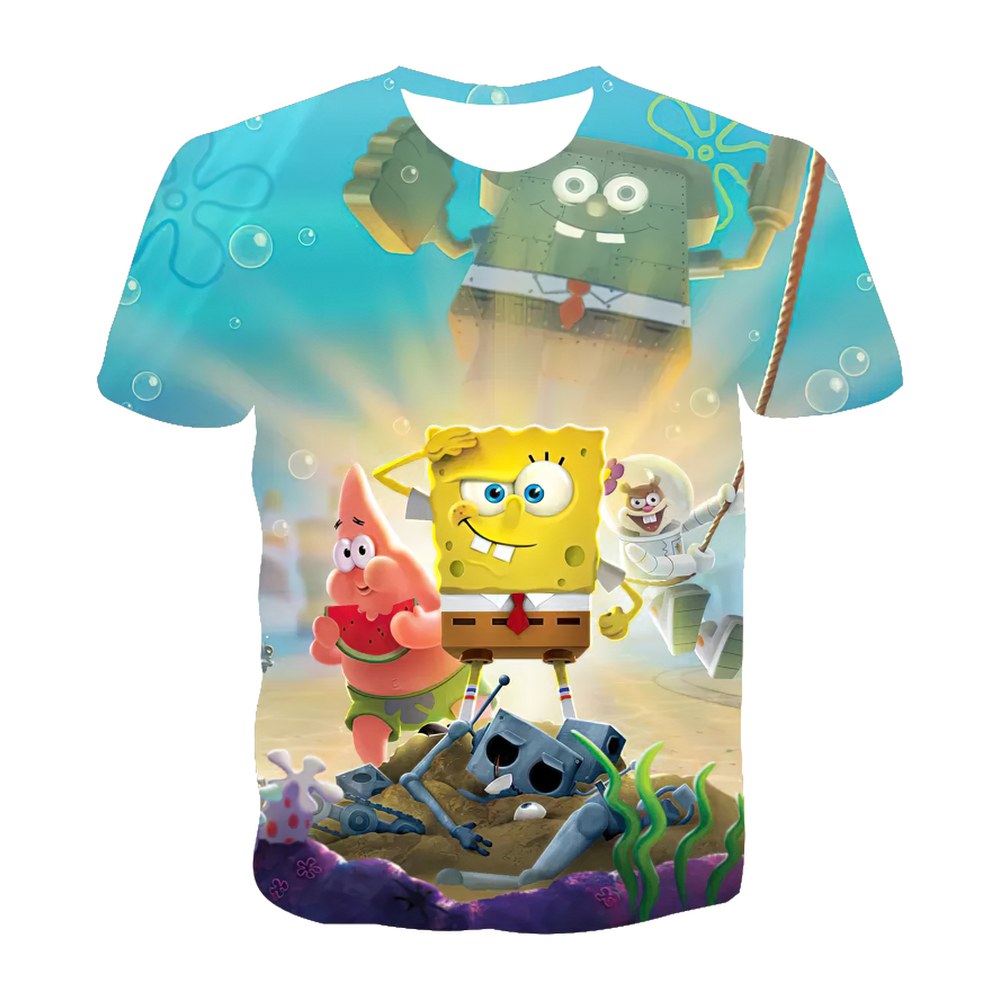 Gangster Spongebob Solider 3d Shirt Full Size Up To 5xl