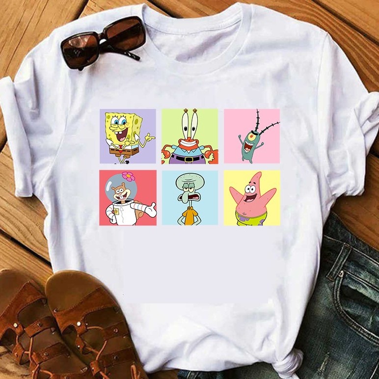 Gangster Spongebob With Some Friend Shirt Version 1 Size Up To 5xl | Gangster Spongebob 2d Shirt