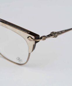 Chrome Hearts Glasses Sunglasses SLUNTRADICTION 52 – WHITE EBONY WOODANTIQUE SILVER 3