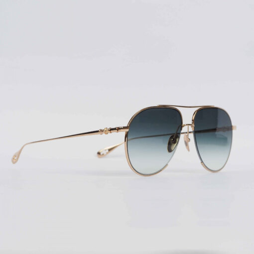 Chrome Hearts Glasses Sunglasses STEPPIN BLU – SKYSCRAPERGOLD PLATED 2