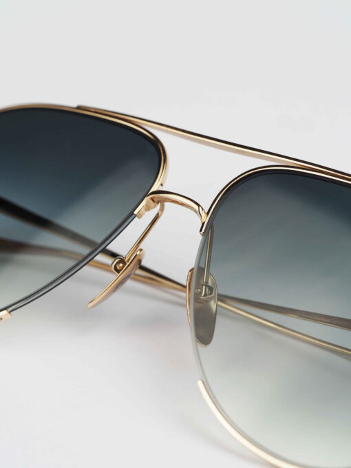 Chrome Hearts Glasses Sunglasses STEPPIN BLU – SKYSCRAPERGOLD PLATED 3