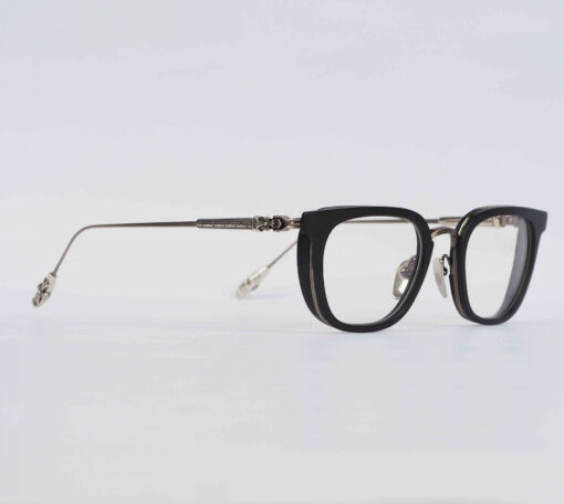 Chrome Hearts Glasses Sunglasses TELEVAGILIST – MATTE BLACKANTIQUE SILVER 11