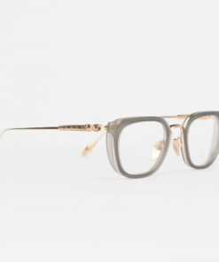 Chrome Hearts Glasses Sunglasses TELEVAGILIST – MATTE GRAPHITEGOLD PLATED 2