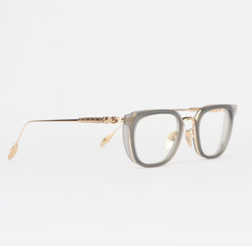 Chrome Hearts Glasses Sunglasses TELEVAGILIST – MATTE GRAPHITEGOLD PLATED 2