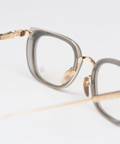 Chrome Hearts Glasses Sunglasses TELEVAGILIST – MATTE GRAPHITEGOLD PLATED 4