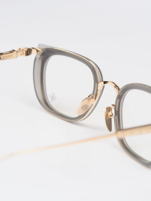 Chrome Hearts Glasses Sunglasses TELEVAGILIST – MATTE GRAPHITEGOLD PLATED 4