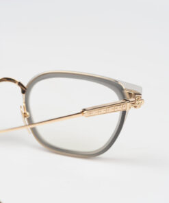 Chrome Hearts Glasses Sunglasses TELEVAGILIST – MATTE GRAPHITEGOLD PLATED 5