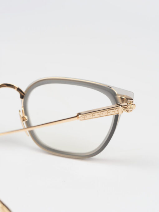 Chrome Hearts Glasses Sunglasses TELEVAGILIST – MATTE GRAPHITEGOLD PLATED 5