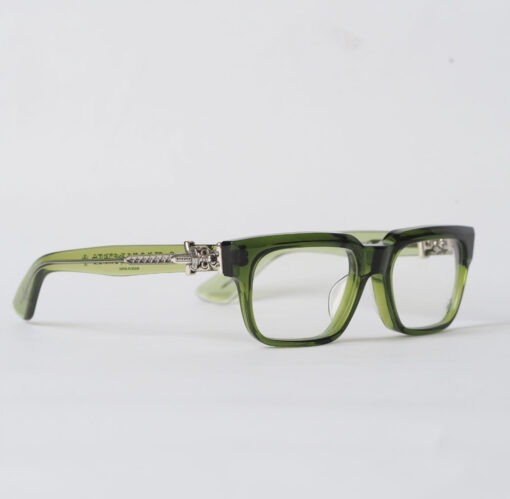 Chrome Hearts Glasses Sunglasses VAGILLIONAIRE I – DARKOLIVESILVER 2