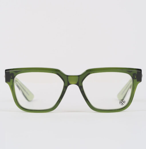 Chrome Hearts Glasses Sunglasses VAGILLIONAIRE II – DARK OLIVESILVER 1