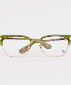 Chrome Hearts glasses BONENNOISSEUR II – DARK OLIVEGOLD PLATED 1