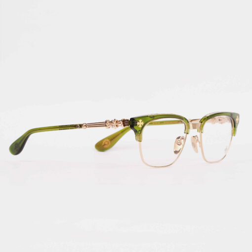 Chrome Hearts glasses BONENNOISSEUR II – DARK OLIVEGOLD PLATED 2