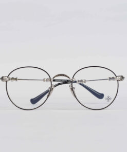 Chrome Hearts glasses BUBBA A – MATTE BLACKSHINY SILVER 1