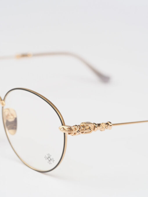 Chrome Hearts glasses BUBBA A – ORBMATTE GOLD PLATED 1