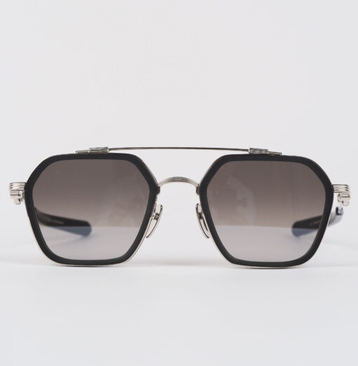 Chrome Hearts glasses Chrome Hearts Sunglasses HOTATION – MATTE BLACKSTAINLESS STEELSILVER 1