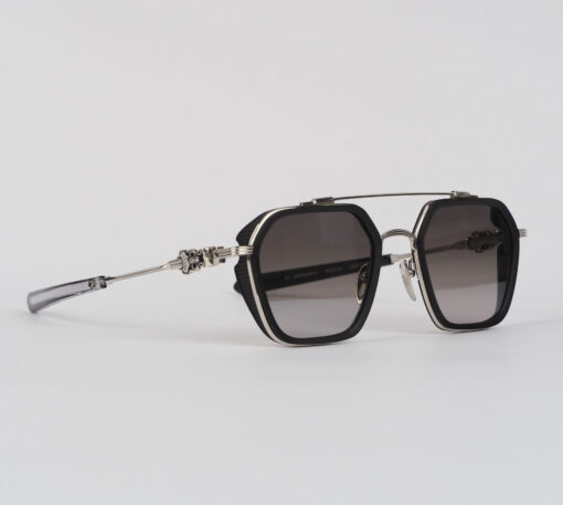Chrome Hearts glasses Chrome Hearts Sunglasses HOTATION – MATTE BLACKSTAINLESS STEELSILVER 2 1