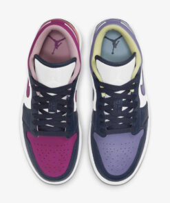 Nike Air Jordan 1 Low Mismatched Purple Magenta 2